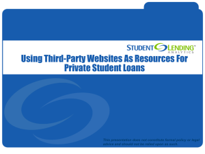 Using Third-Party Websites As Resources For Private Student Loans