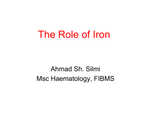 The Role of Iron