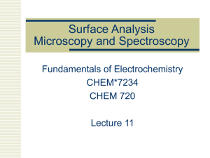 Surface Analysis Microscopy and Spectroscopy