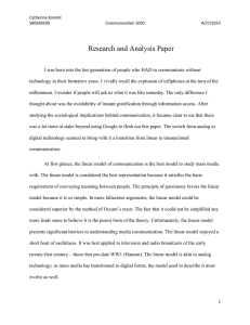 Research and Analysis Paper
