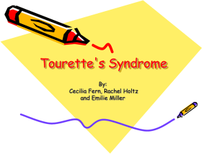 Tourette's Syndrome - NIU College of Education