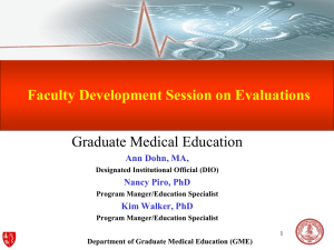 Department of Graduate Medical Education (GME)