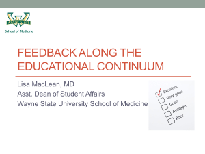 FeedBack along the Continuum