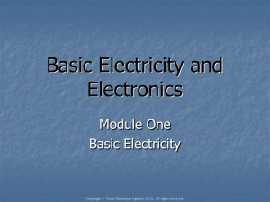 Basic Electricity and Electronics