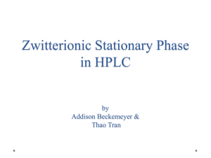 Zwitterionic Stationary Phase for HPLC