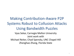 Making Contribution-Aware P2P Systems Robust to Collusion