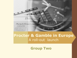 Procter & Gamble in Europe A roll