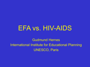 EFA vs. HIV-AIDS