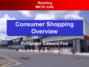 Consumer Shopping Overview