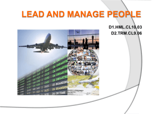 Lead and manage people