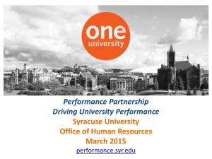 Talent Management - Performance Partnership 2015