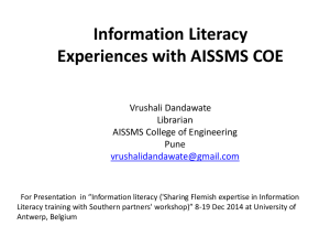 Information Literacy experiences