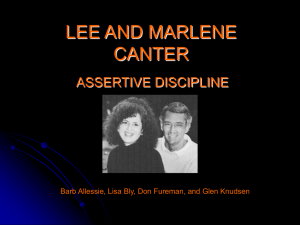 lee and marlene canter