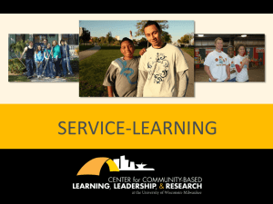 Service-Learning - University of Wisconsin–Milwaukee