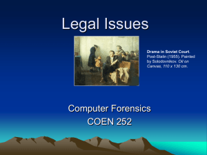 Legal Issues Presentation