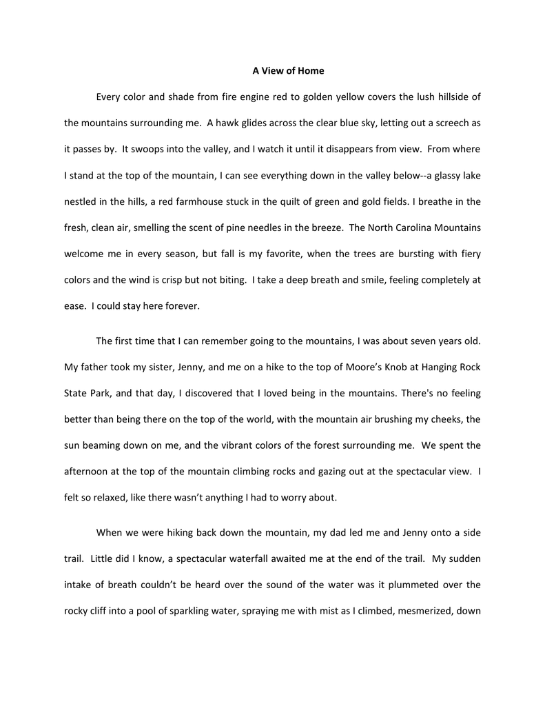 essay about what is home