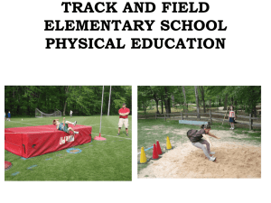 TRACK AND FIELD ELEMENTARY SCHOOL PHYSICAL EDUCATION