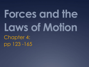 Forces and the Laws of Motion
