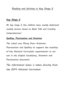 Reading and Writing in Key Stage 2