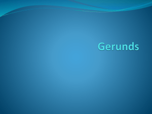 Gerunds - mskarvonenlanguage10