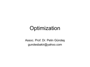 Optimization