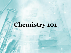 Chemistry 101