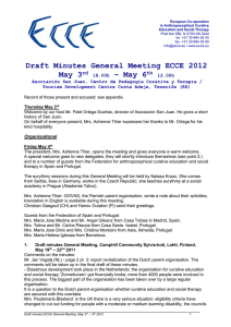 Minutes General Meeting 2012