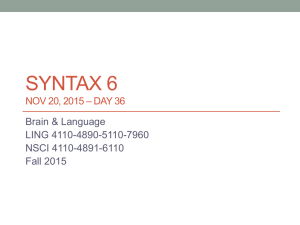 Powerpoint for syntax 6
