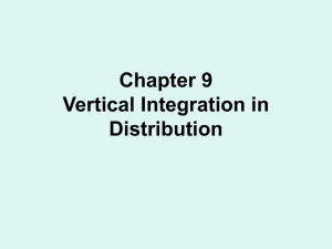 Chapter 8 Strategic Alliances in Distribution Skip!