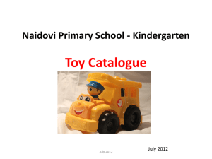 Naidovi Primary School – Kindergarten Toy Catalogue