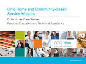 Ohio Home Care Waiver