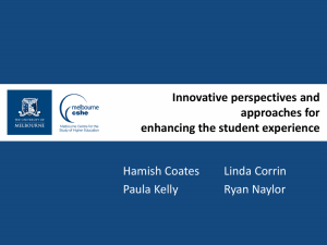 Innovative perspectives and approaches for enhancing the student