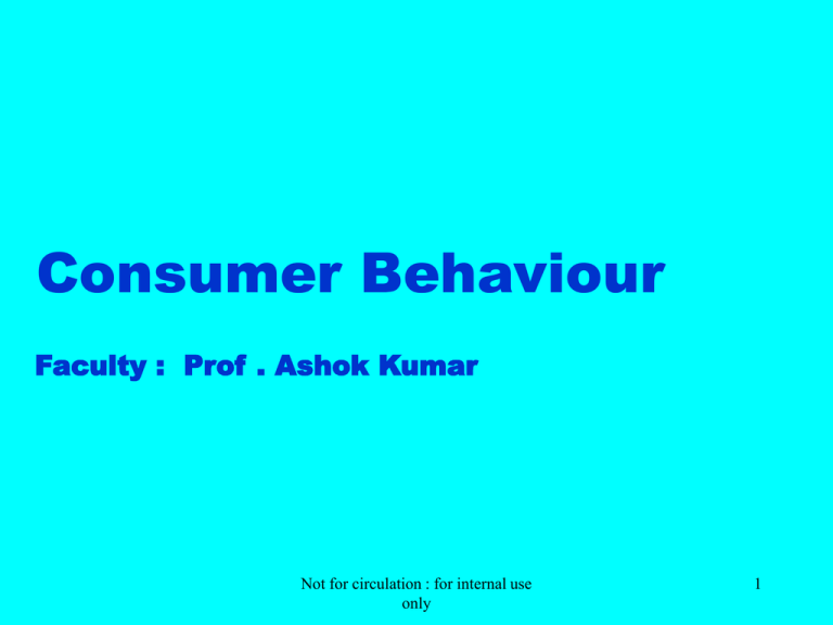 Consumer Learning