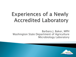 Barbara Baker, Microbiology Program Manager, Washington