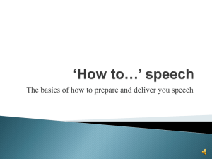 How to speech ppt