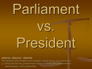 Parliament vs. President PPT