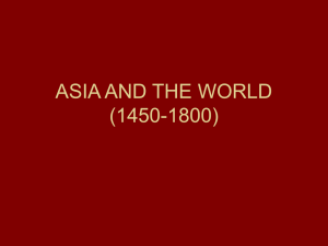ASIA AND THE WORLD (1450