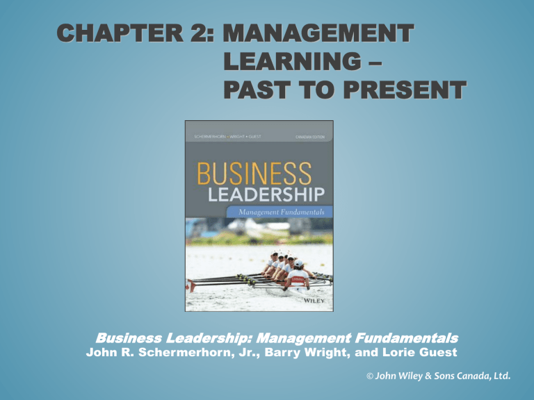 Chapter 1: Management Fundamentals