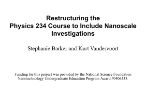 Stephanie Barker and Kurt Vandervoort, "Restructuring the Physics