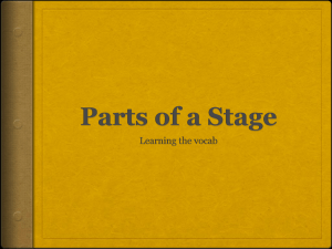 Parts of a Stage