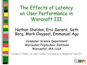 The Effects of Latency on User Performance in