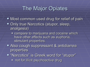 The Major Opioids