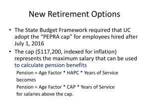 Retirement Options Task Force Report - Town Hall