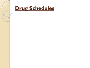 Drug Schedules - Livonia Public Schools