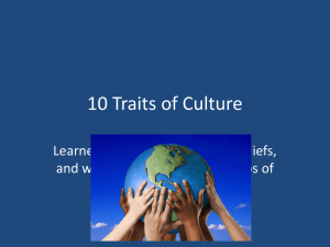 10 Elements of Culture