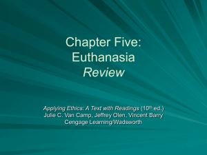 Chapter Five: Euthanasia