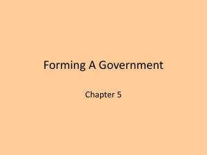 Forming a Government Outline PPT