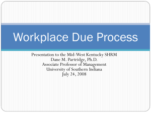 Due Process - University of Southern Indiana