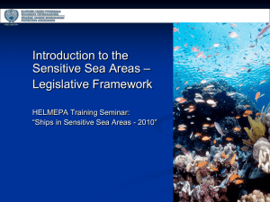 Topic 1_Introduction to the Sensitive Sea Areas