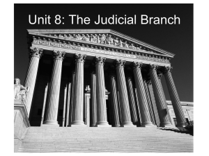 The Judicial Branch - Cherokee County Schools